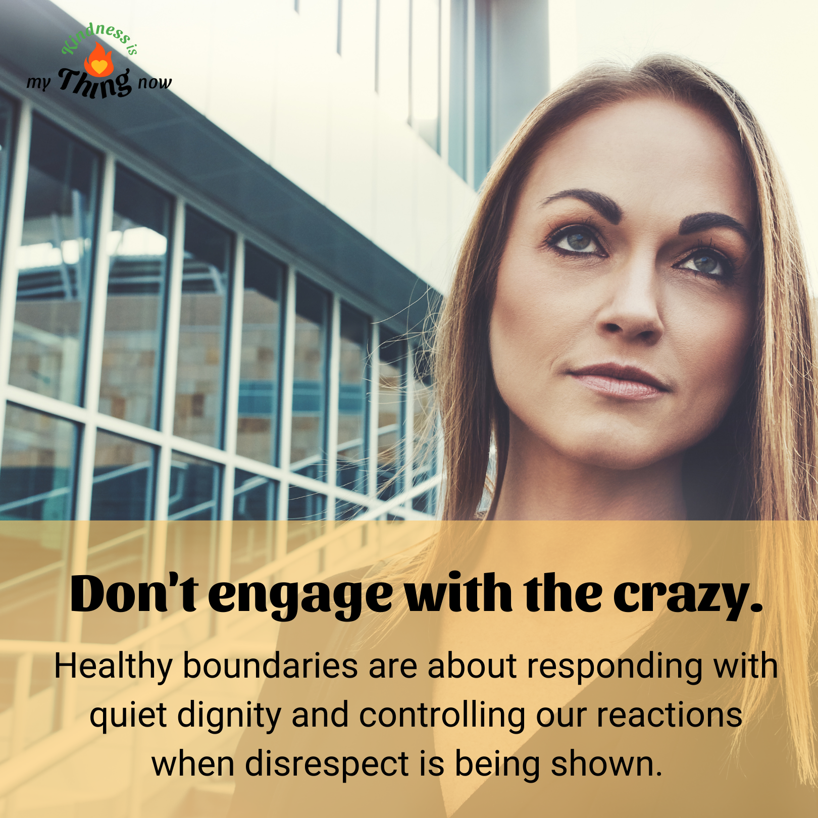 Don’t engage with crazy