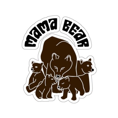 Mama Bear 4 Cubs Sticker (Waterproof)