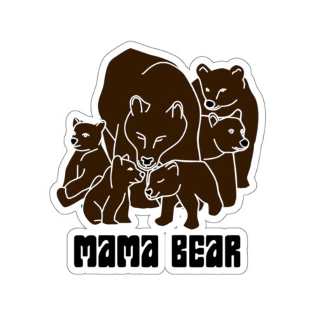 Mama Bear 5 Cubs Sticker (Waterproof)