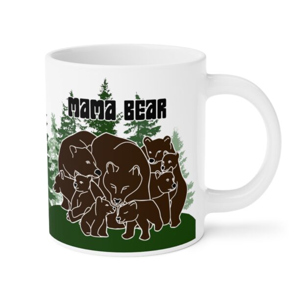 Mama Bear 8 cubs Ceramic Mugs (11oz, 15oz, 20oz) for Moms with eight kids