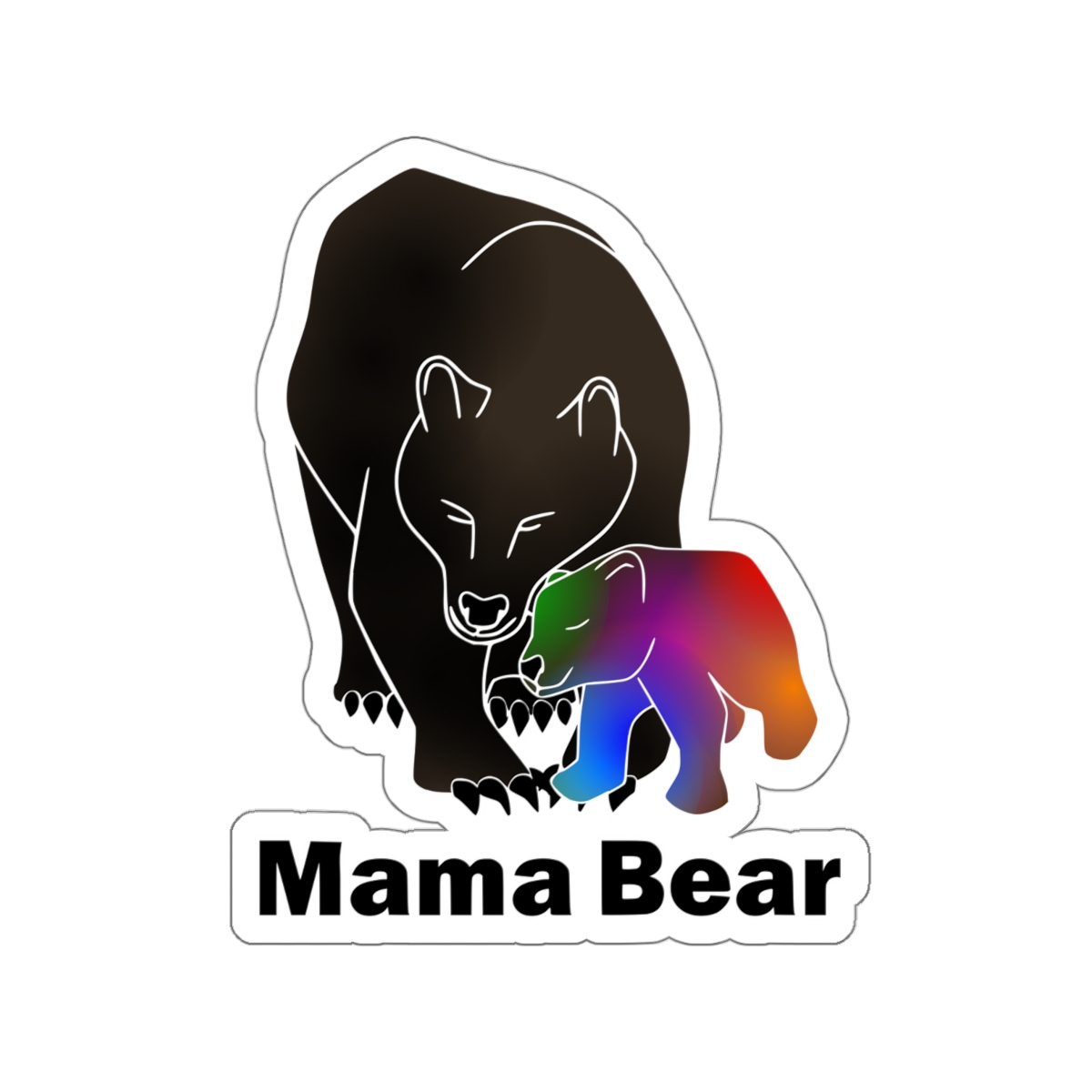 Mama Bear to Rainbow Cubs