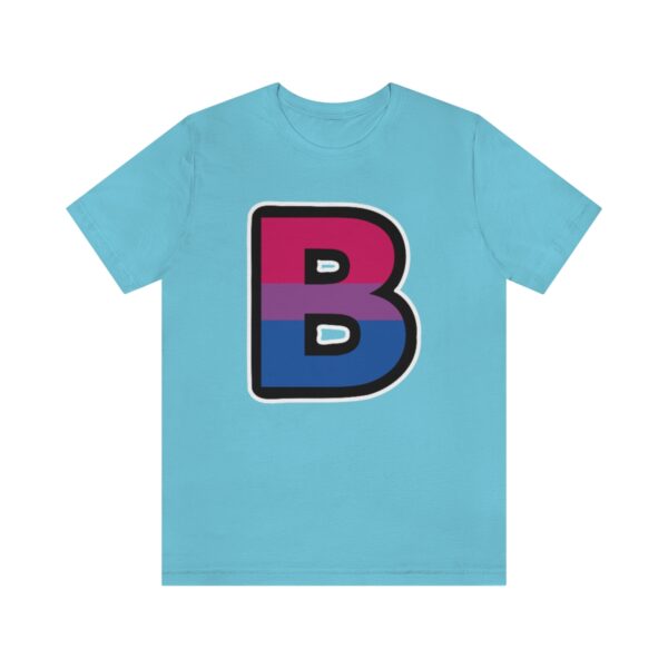 Big Bisexual B from LGBTQIA (Pride Flag Colors) Tshirt