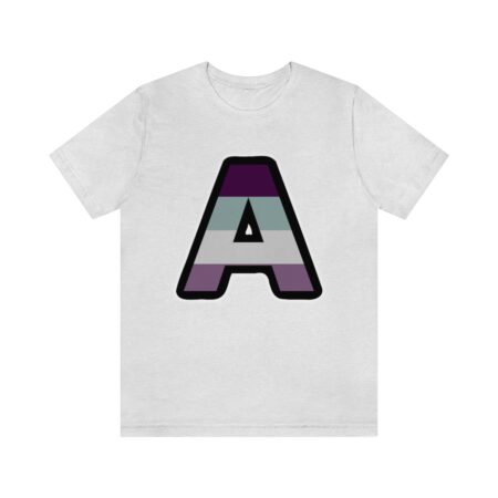 Big Asexual A from LGBTQIA (Pride Flag Colors) Tshirt