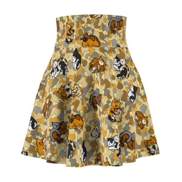 Cuddling Cats Camo Skater Skirt