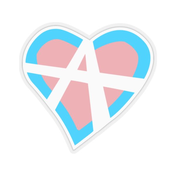 Relationship Anarchy Symbol Logo Trans Flag Sticker