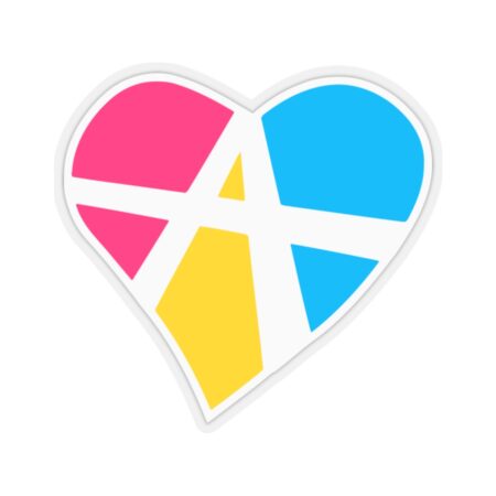 Relationship Anarchy Symbol Logo Pansexual Flag Sticker