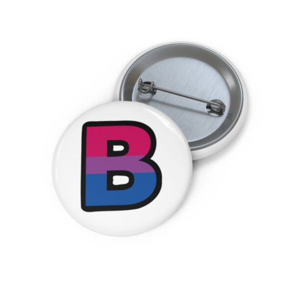 Big Bisexual B from LGBTQIA Pin Button