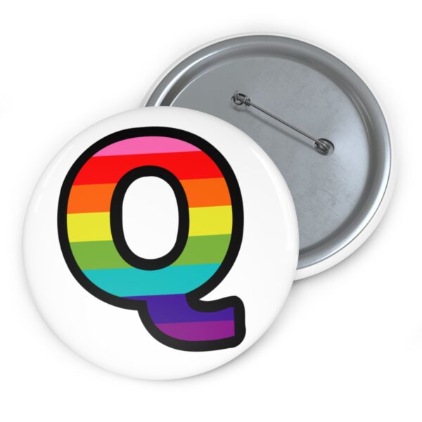 Big Queer Q from LGBTQIA Pin Button