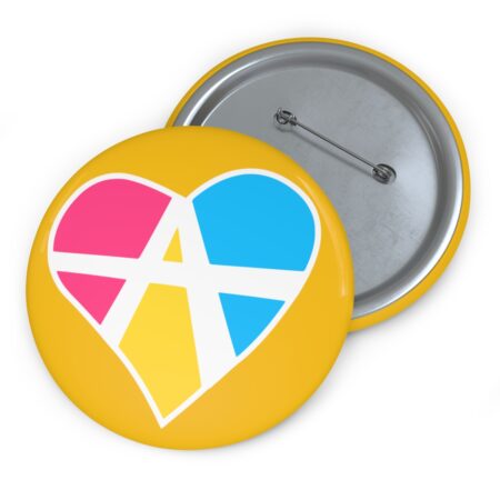 Relationship Anarchy Logo Pansexual Flag Colors Symbol Pin Button