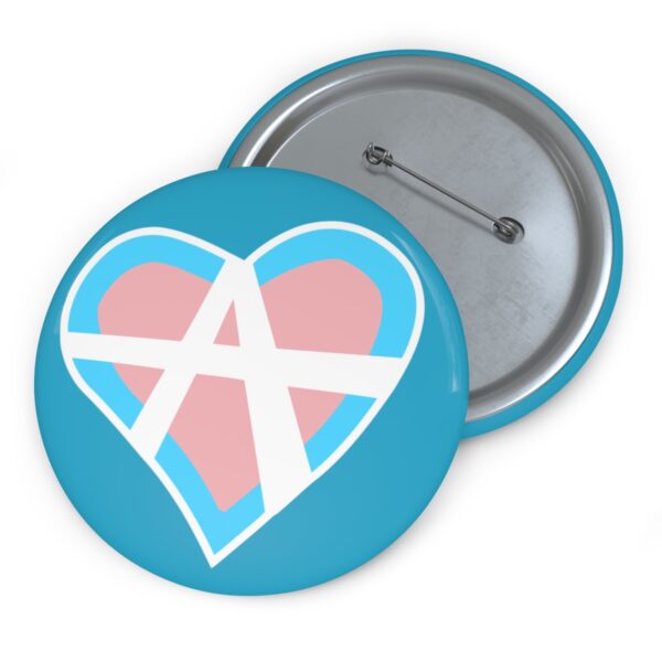 Relationship Anarchy Logo Trans Flag Colors Symbol Pin Button