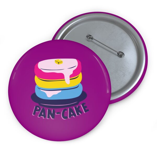 Pancake Subtle Pansexual Pride Pinback Button Badge