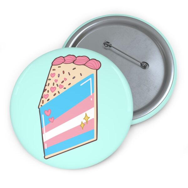 Trans Pie Slice Pinback Button Badge