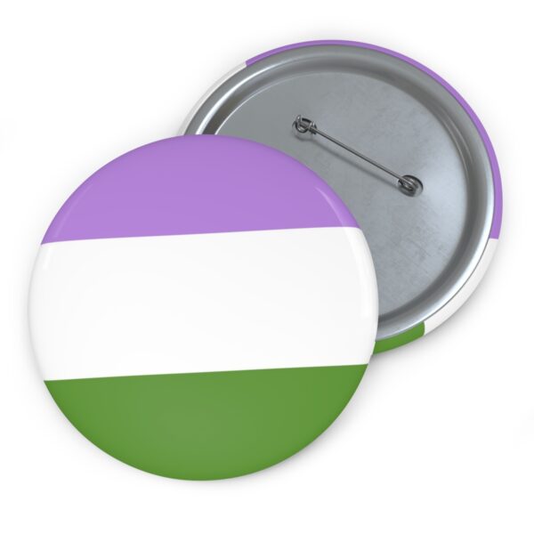 Gender Queer Pride Flag Pinback Button Badge